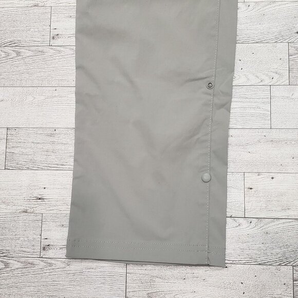 Eddie Bauer Convertible Pant Snap Roll Hem Hiking Outdoor Gray Womens 10 NEW - Picture 3 of 11